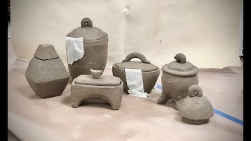 Creating Lids for the Pinch Lidded Pot:  Part 2- Ceramics II Raku Project