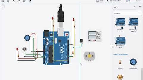 TINKERCAD CIRCUIT SIMULATION  LIKE HAND SANITIZER DISPENSER