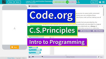APIs and Function Parameters Lesson 7.10  CS Principles Code.org Tutorial with Answers