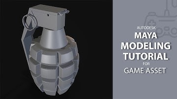 Grenade / Game Asset / 3D Modeling Tutorial In Maya [Part_01]