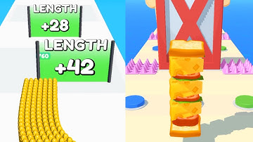 Bullet Army Run Vs Sandwich Runner| All Levels| Android Ios gameplay