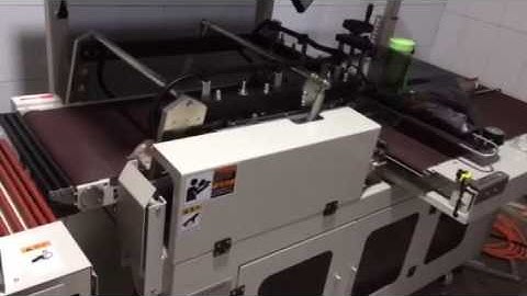 Automatic POF film wrapping machine with heat tunnel for frozen fish