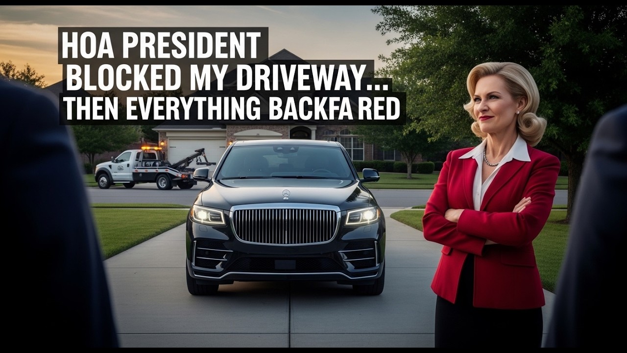 “HOA President Blocked My Driveway… Then Everything Backfired”#viral #hoa #film #saohoa