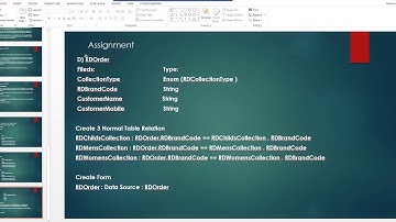 MS Dynamics AX 2012 Development Training : Assignment