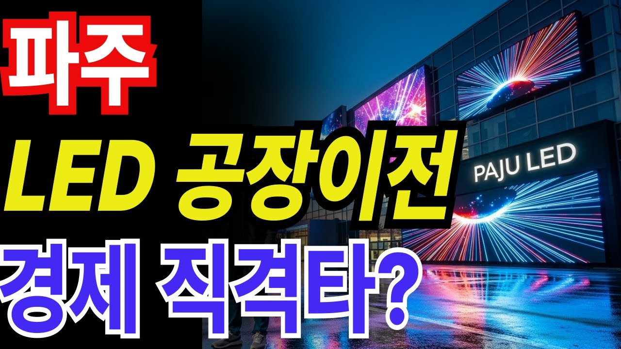 파주 LED공장이전 경제 직격타? |노후생활|오디오북|노후자금