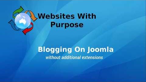 Joomla blog