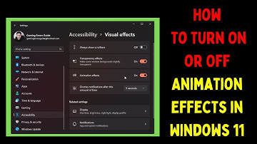 How to Turn On or Off Animation Effects in Windows 11