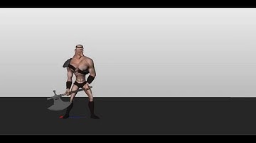 Axe Swing animation.