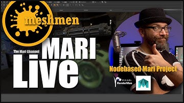 LIVE : Mari node based texturing  | Meshmen Live stream ( EPISODE 4)
