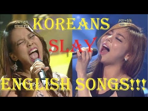 KOREAN Singers Slay ENGLISH Songs!!!