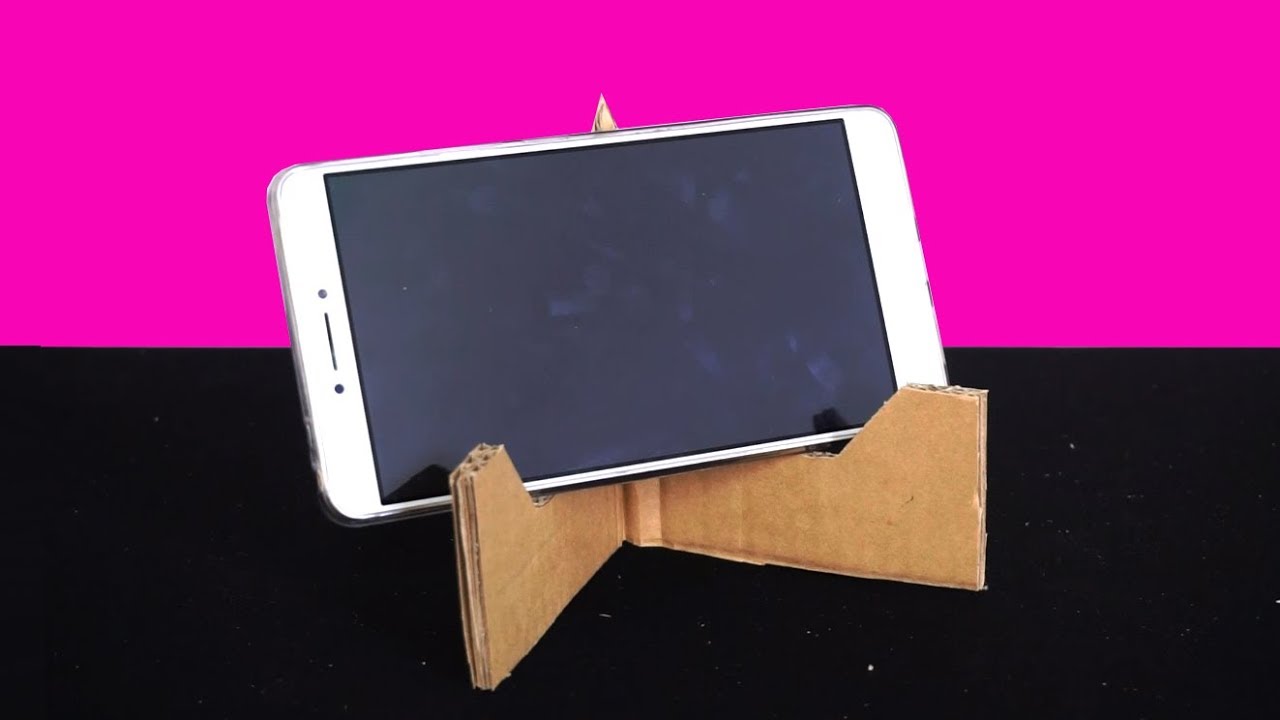 DIY crafts PHONE HOLDER from cardboard YouTube