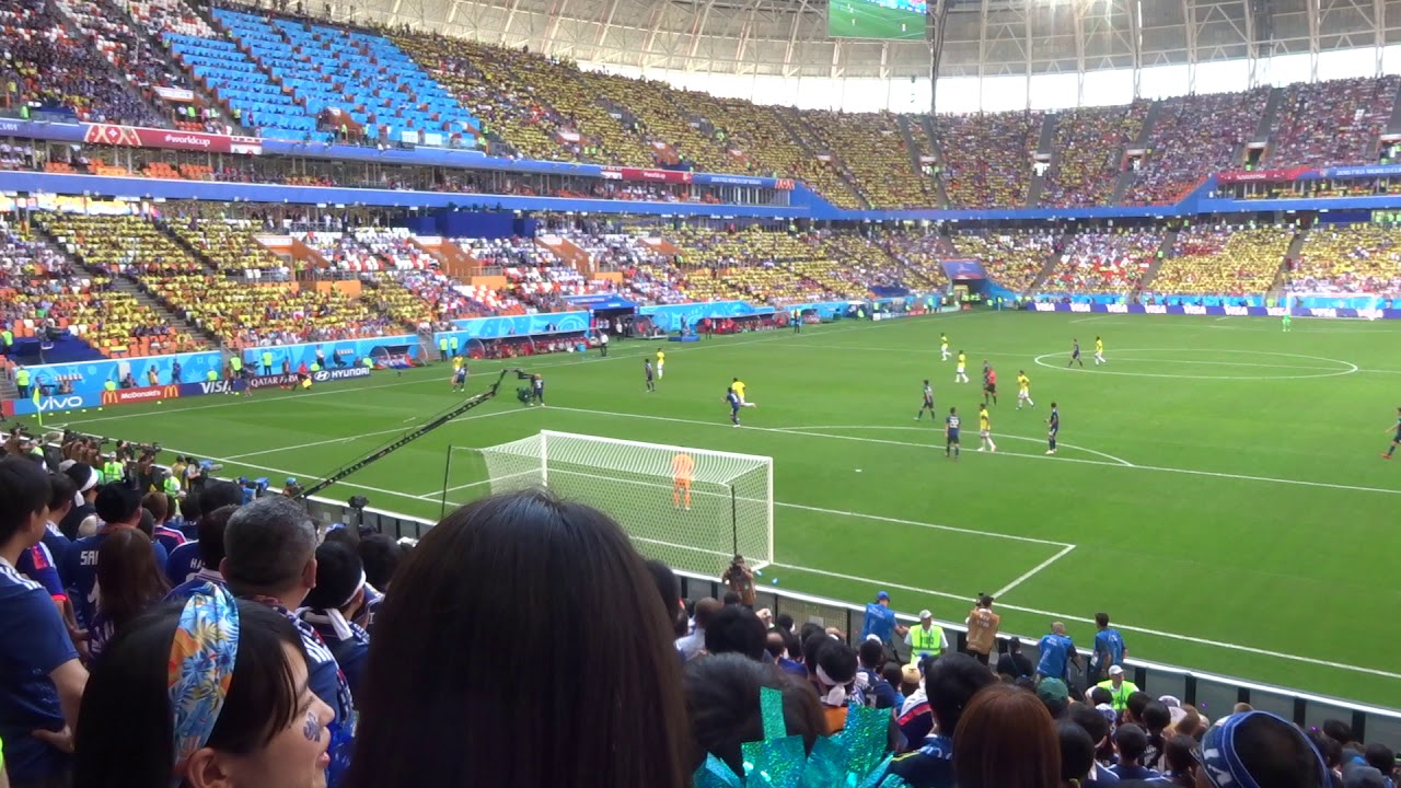 現地撮影 World Cup 18 サランスクの奇跡 日本代表vsコロンビア代表 ロシアワールドカップ Japan Vs Columbia Saransk Russia 18 06 19 Youtube