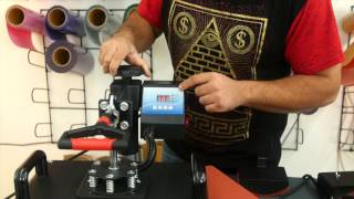 Funcionamiento Programacion Maquina Termofijadora 8 En 1 Gorras Camisas Polos Remeras, Sublimacion
