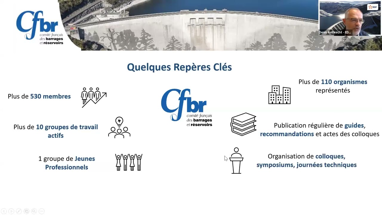 Webinaire du 15 mai 2025 : Le Comité Français des Barrages et Réservoirs