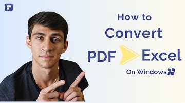 How to Convert PDF to Excel on Windows | Wondershare PDFelement