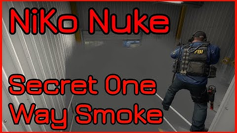 NiKo Secret One Way Smoke on Nuke (CS:GO Tricks)