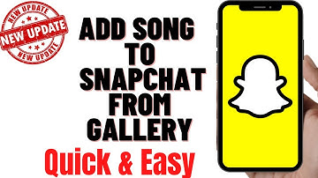 HOW TO ADD SONG TO SNAPCHAT FROM GALLERY 2024