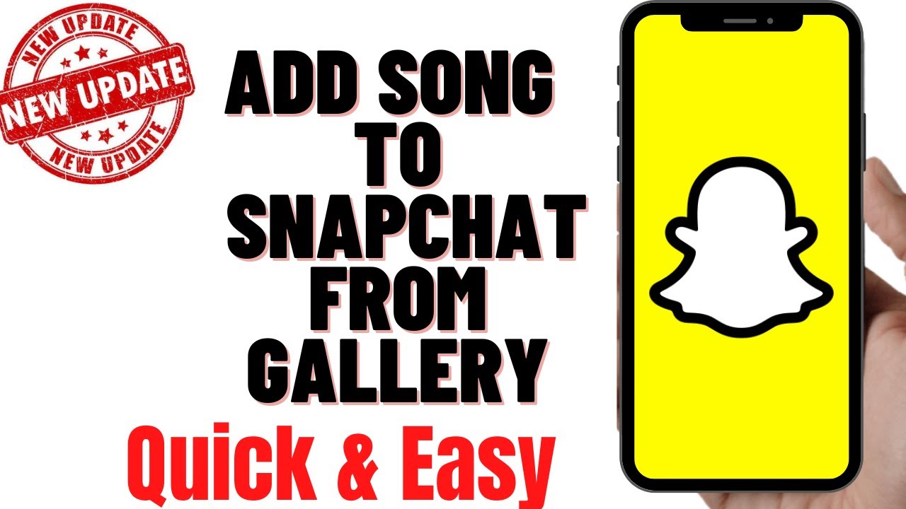 how-to-add-song-to-snapchat-from-gallery-2023-youtube