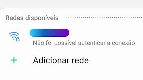 O que significa não foi possível autenticação a conexão?