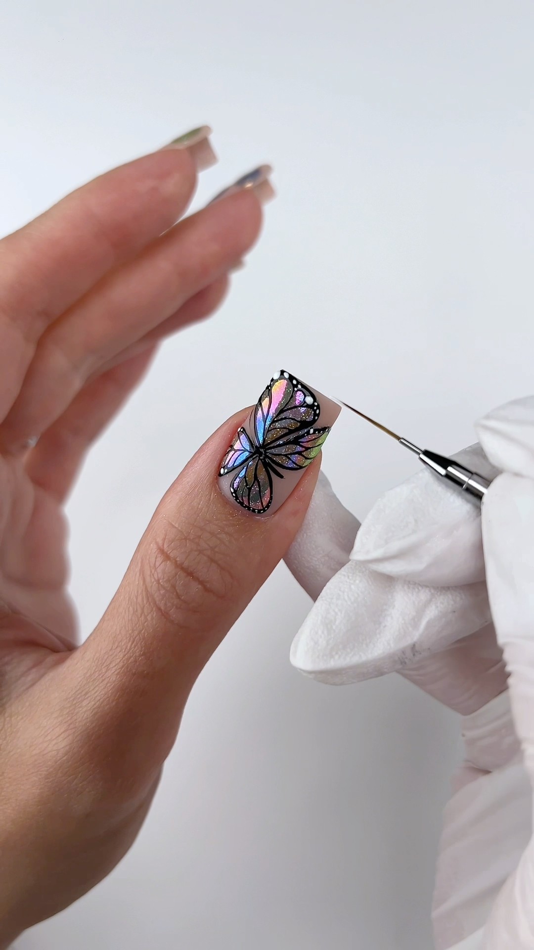 Professional nail art detail