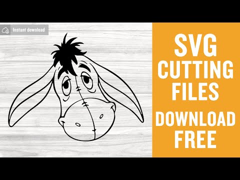Eeyore Donkey Svg Free Cut Files for Silhouette Cameo Free Download