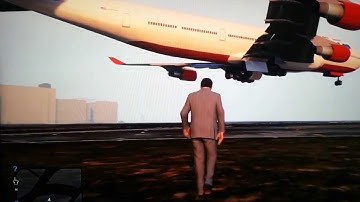 GTA V Frozen Plane In The Air Glitch