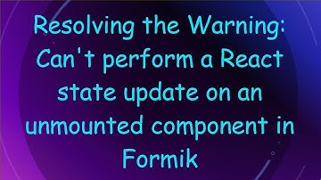 Resolving the Warning: Can