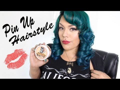 How to: Curl Hair with a Straightner + Pin Up Hairstyle EASY beautycon