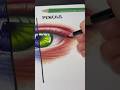 Drawing EYE 👁️ PEN vs PENCILS 😱#short
