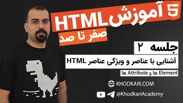 آموزش HTML - جلسه دوم - آشنایی با عناصر و ویژگی عناصر در اچ تی ام ال