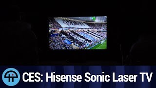 Hisense Sonic Laser TV at CES 2020