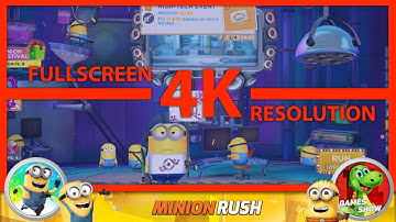 Minion Rush 4K Resolution Despicable Me Fullscreen High Tech Event gameplay walkthrough