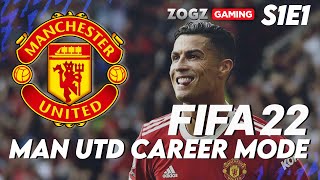 RONALDO IS ON FIRE ? - FIFA 22 MANCHESTER UNITED CAREER MODE EPISODE 1 (SEASON 1)