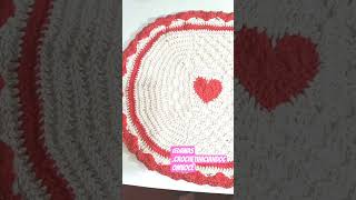 Fiz um acabamento com bico exclusivo neste tapete  #shorts  #crochet  #crocheoriginal #bicoexclusivo