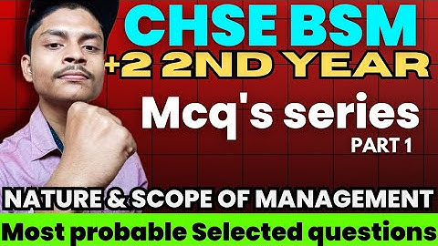 Chse +2 2nd Year | Bsm Sample Mcq