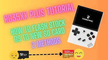RG35XX PLUS Tutorial   How To Flash Stock OS To New SD Card | 2 Methods