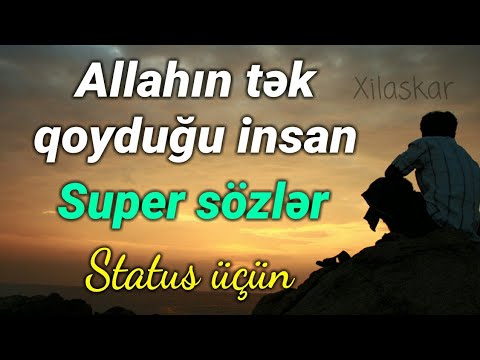 Allahın tək qoyduğu insan - Super video, super ibrətamiz sözlər (Status üçün)