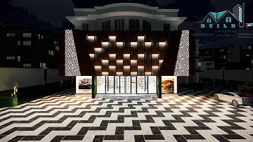 COMMERCIAL BUILDING walkthrough visualising By using REVIT🏤🏤🏤