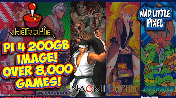 NEW 200gb Retropie Image For Raspberry Pi 4! Over 8,000 Games! Atomiswave, OpenBor, Naomi & More!