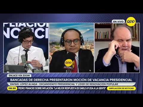 Rafael López Aliaga a favor de la moción de vacancia: "La gente se siente estafada"