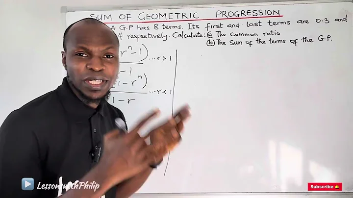 THE SUM OF GEOMETRIC PROGRESSION (GP)