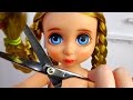 ★베이비돌~리페인팅 라푼젤 염색~머리자르기~헤어펌★Disney Animators' Collection Doll Dyed Hair Cut Hair Firm