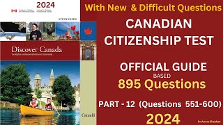 CANADIAN CITIZENSHIP TEST : PART 12