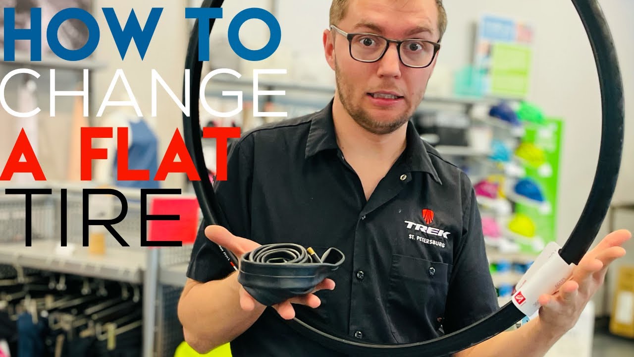How to change a flat bike tire - YouTube