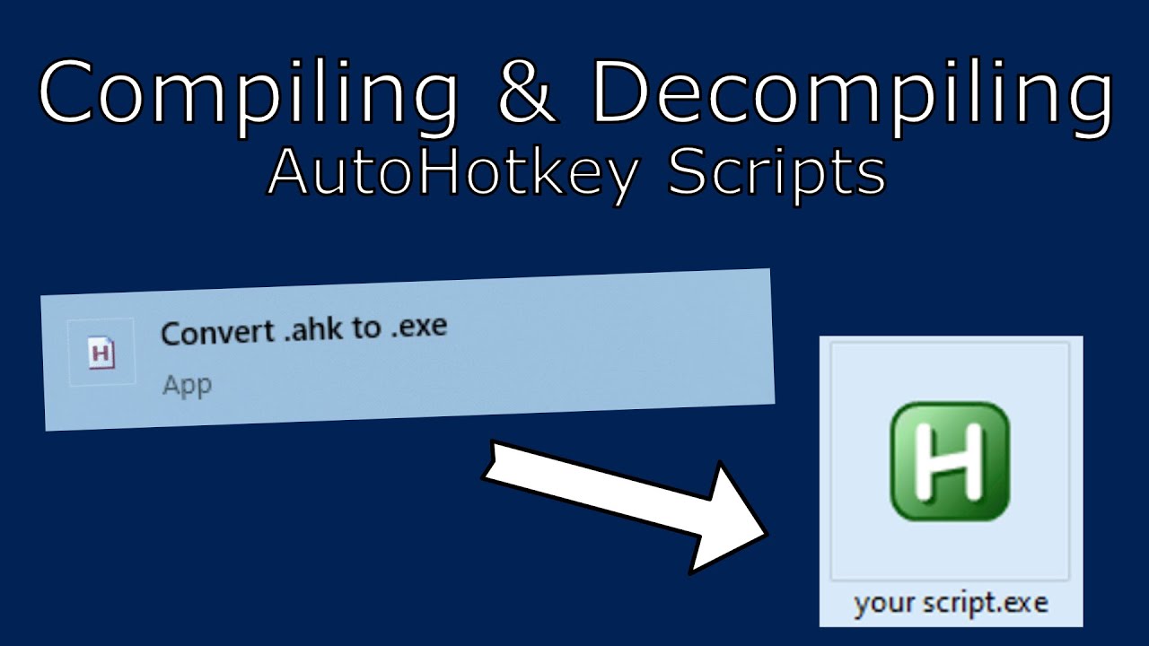 Compiling  Decompiling Autohotkey Script To Exe | Autohotkey Tutorials