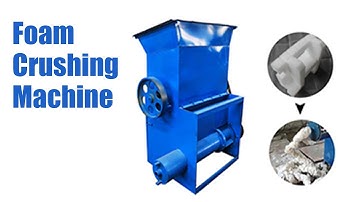 EPS Foam Crusher | Crushing EPS foam in Plastic Recycling Plant