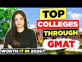 Top MBA Colleges through GMAT | SP Jain, MDI, IMT, TAPMI, Great Lakes | Fee | Cutoff | Admission