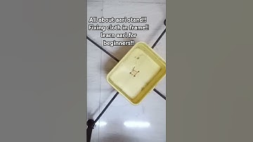 Learn how to fix cloth in aari stand trick and tips!! #aariwork #aaritips #aariframe #aaristand