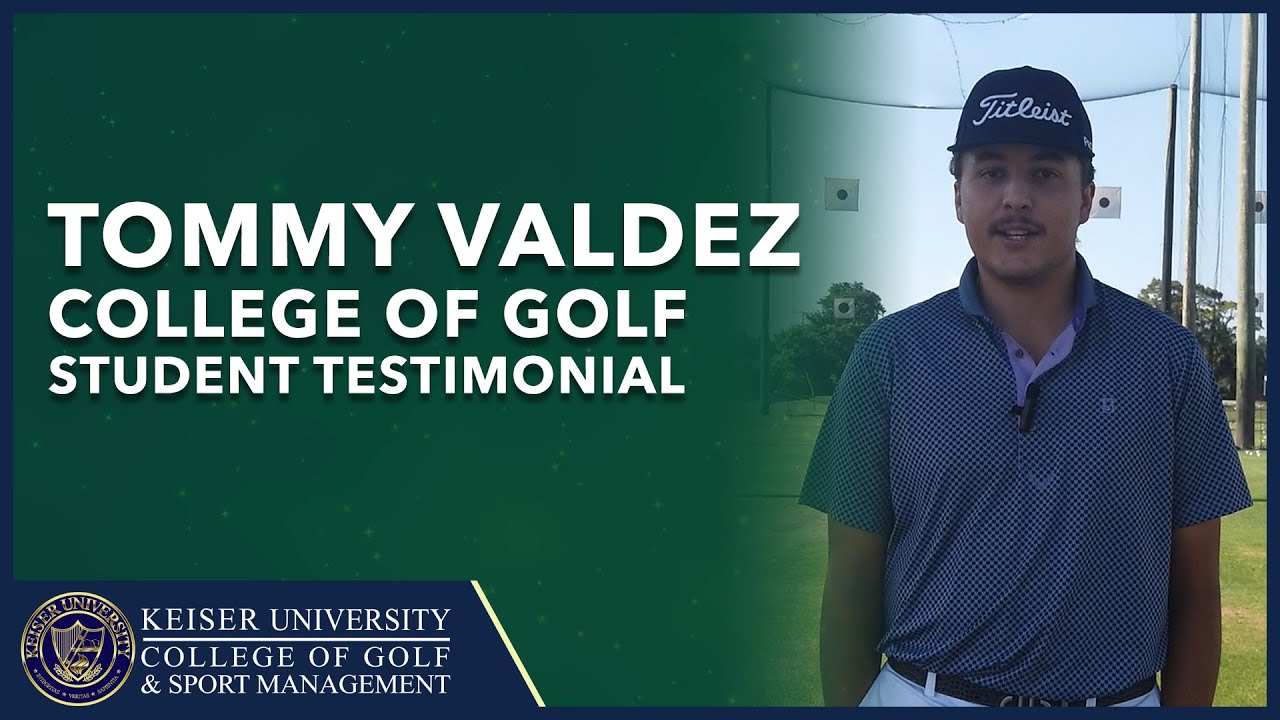https://collegeofgolf.keiseruniversity.edu/yt

Hear from Tommy Valdez, a student at Keiser University College of Golf give his testimonial on why he loves the College of Golf! "My favorite class so far has been short games because I love Frank as a teacher. He does a good job of waking you up at eight in the morning and making sure you're alive for class. I chose the College of Golf because I'm from Colorado, so being down here in the winter you can't beat it with the weather."

️⛳️Download your complimentary Golf Career Guide and discovers dozens of jobs available to you in the golf industry.
https://collegeofgolf.keiseruniversity.edu/your-professional-golf-career/

Keiser University College of Golf
2600 N. Military Trail
West Palm Beach FL 33409
888.355.4465 / 561.478.5500
https://collegeofgolf.keiseruniversity.edu/

=============================================================
https://www.facebook.com/CollegeofGolf
https://twitter.com/collegeofgolf
https://www.instagram.com/ku.collegeofgolf/