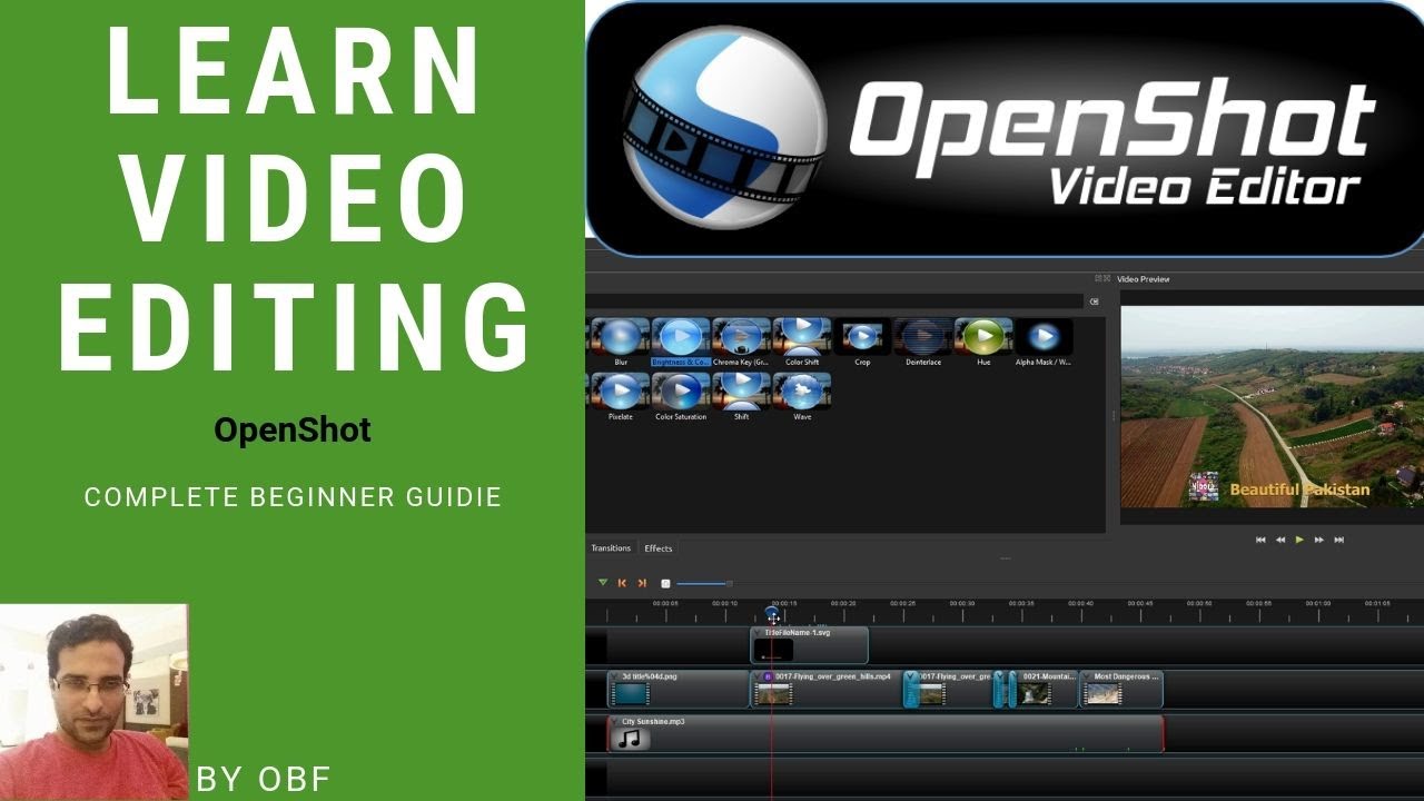 Learn Video Editing - Complete Openshot beginner tutorial (urdu)